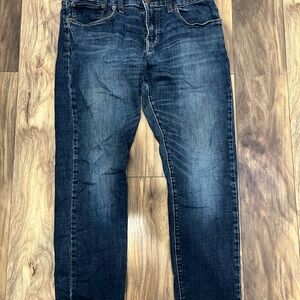 Lucky Brand Men's Dark Blue Straight Jeans